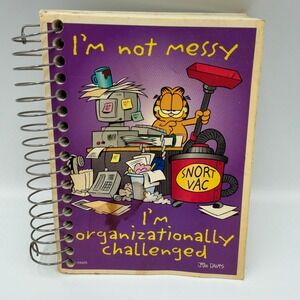 Vintage Mead Garfield Fat Lil Notebook Jim Davis Organizationally Challenged